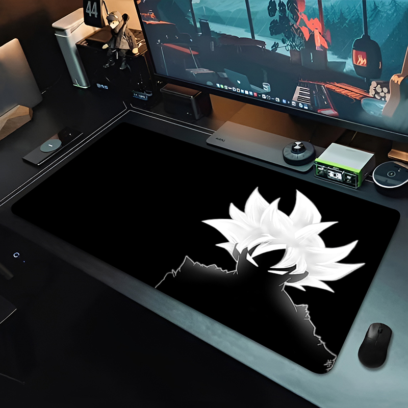Tech Accessories For Desk - DBZ Schwarzes Anime-Mauspad Dragon Ball Große