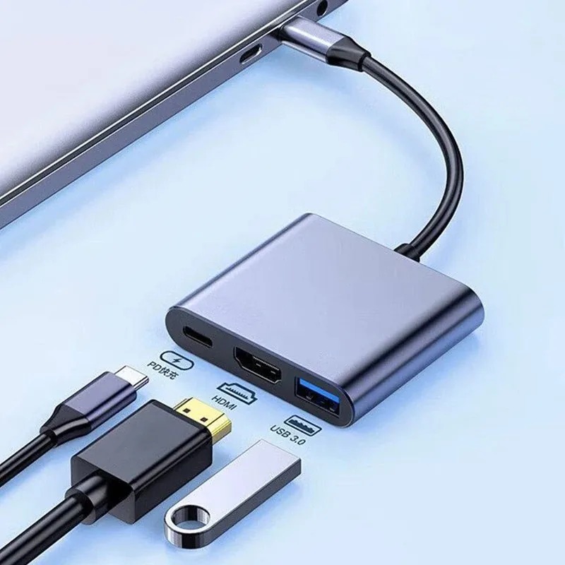 Type C Multiport Adapter - USB C HUB 3in1 Typ C