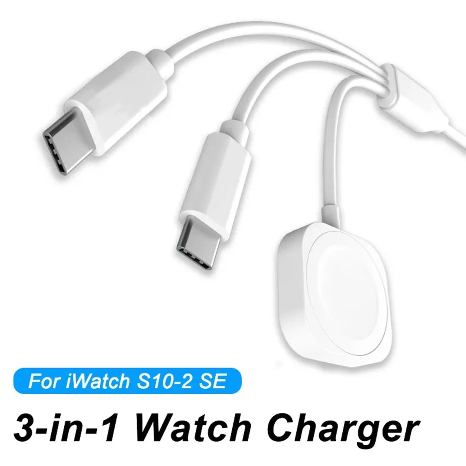 Power Bank Wireless - 3-in-1 Magnetisches Uhren-Ladegerät und Ladekabel für