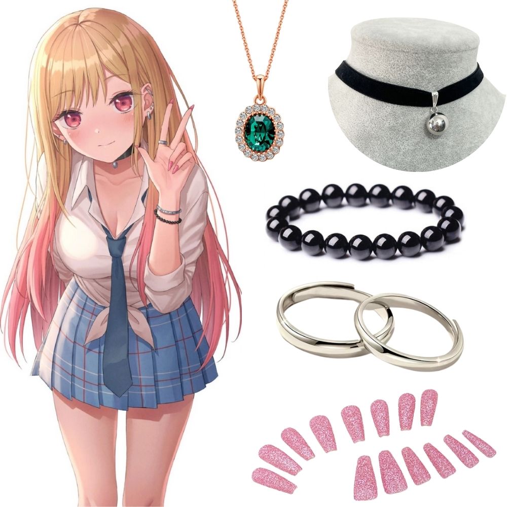 Nail Tech Accessories - Kitagawa Marin Ohrringe Halskette My Dress