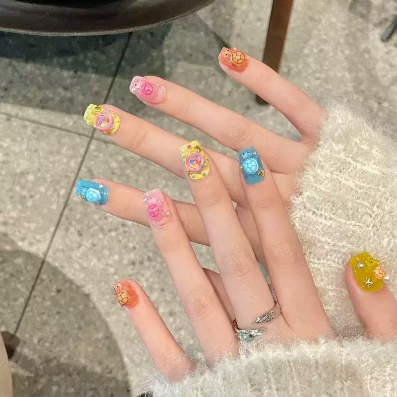 100 Mini Bunte Schildkröten-Ha – Nail Tech Accessories Bewertung und Preis