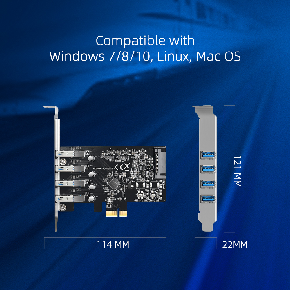 MAIWO USB 3.0 PCI-E Erweiterun – Usb Hub 7 Port Bewertung und Preis