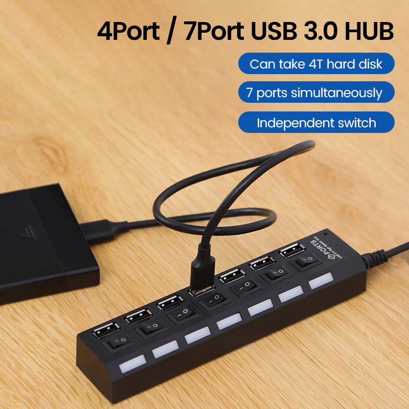 USB 2.0 Hub Multi USB Splitter – Usb Hub 7 Port Bewertung und Preis