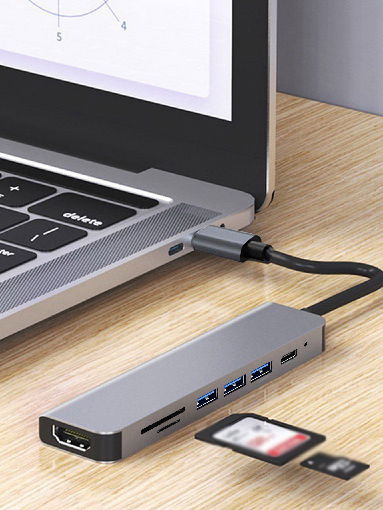 Grenzüberschreitender 7-in-1 U – Usb Hub 7 Port Bewertung und Preis