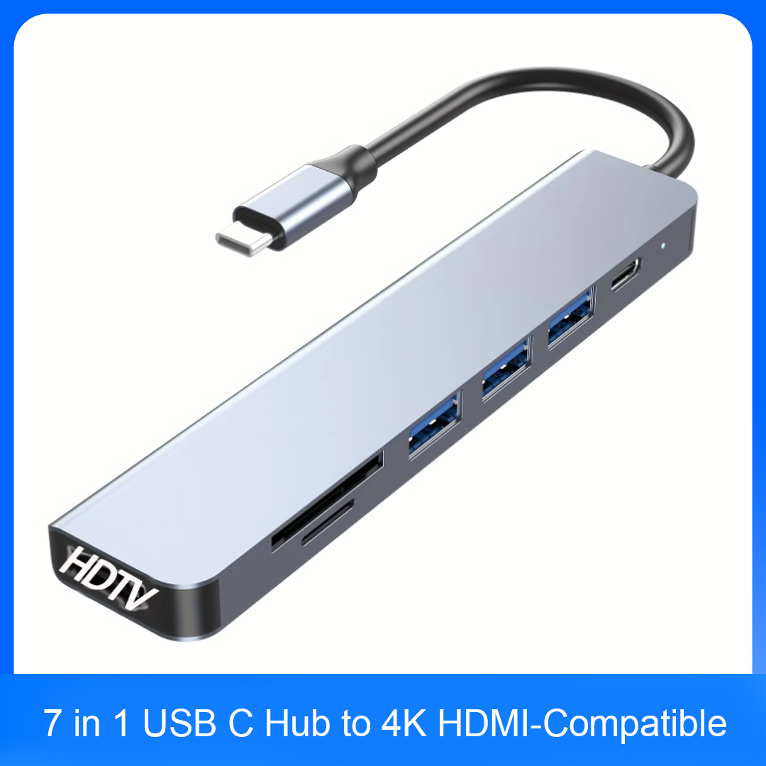 7-in-1 USB-C-Hub mit 4K HDMI-K – Usb Hub 7 Port Bewertung und Preis