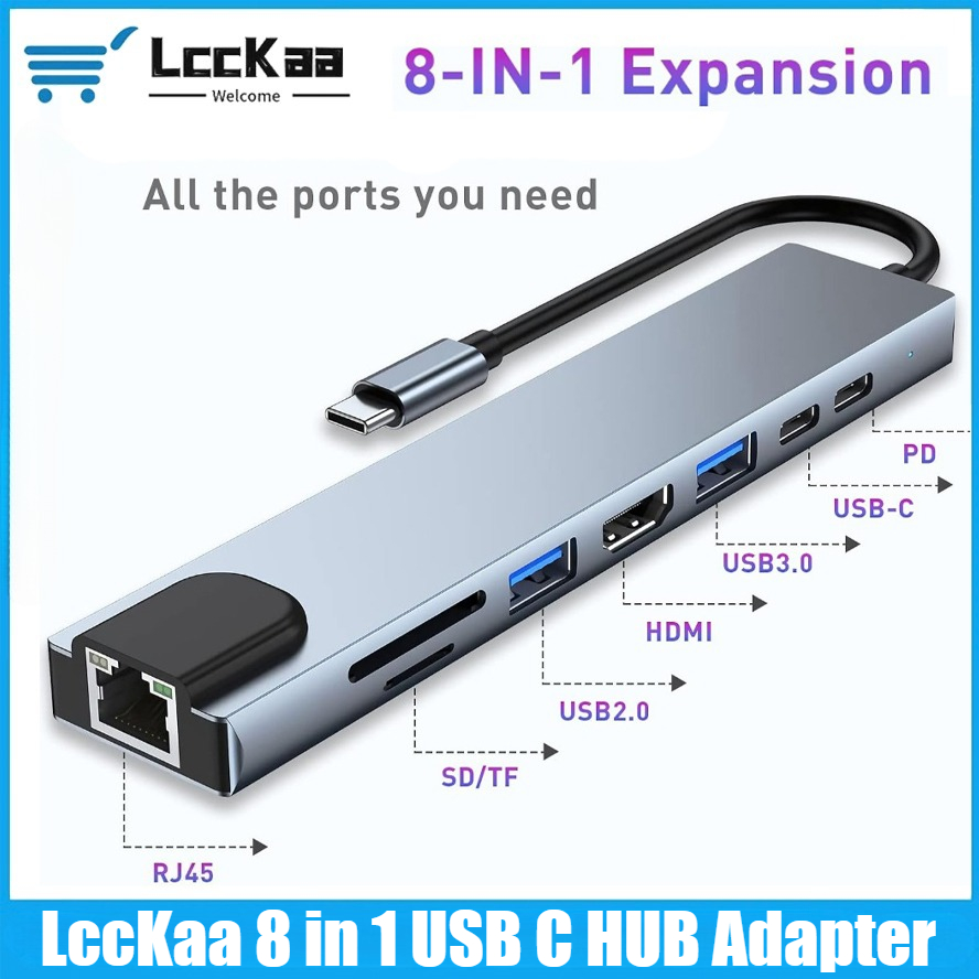 USB-C Hub 8/7 in 1 4K HDMI Ada – Usb Hub 7 Port Bewertung und Preis