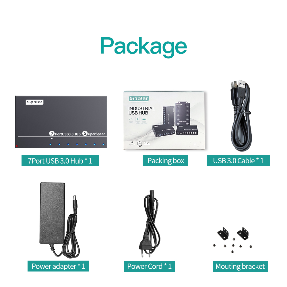 A173 7 Ports USB3.0 Metall-Ind – Usb Hub 7 Port Bewertung und Preis