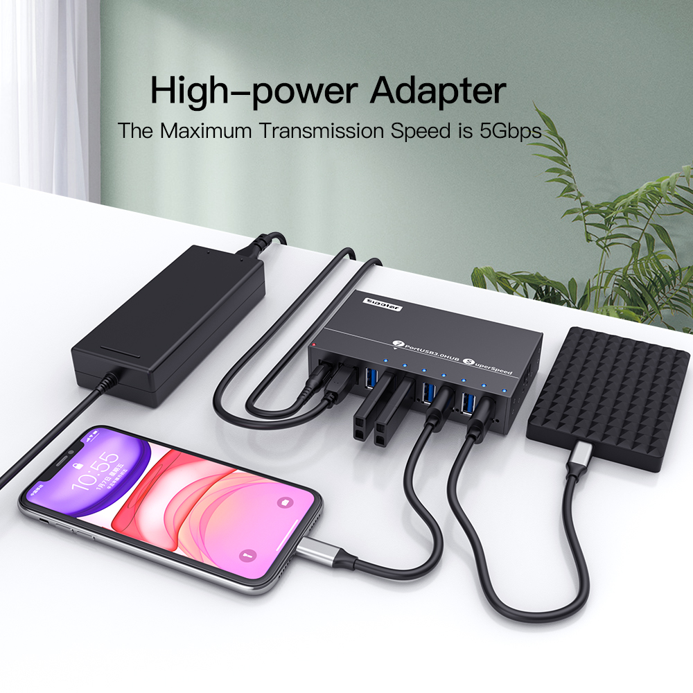 A173 7 Ports USB3.0 Metall-Ind – Usb Hub 7 Port Bewertung und Preis