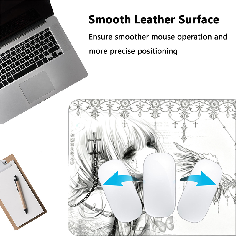 Leder-Mauspad Schwarz Weiß Ani – Tech Accessories For Desk Bewertung und Preis