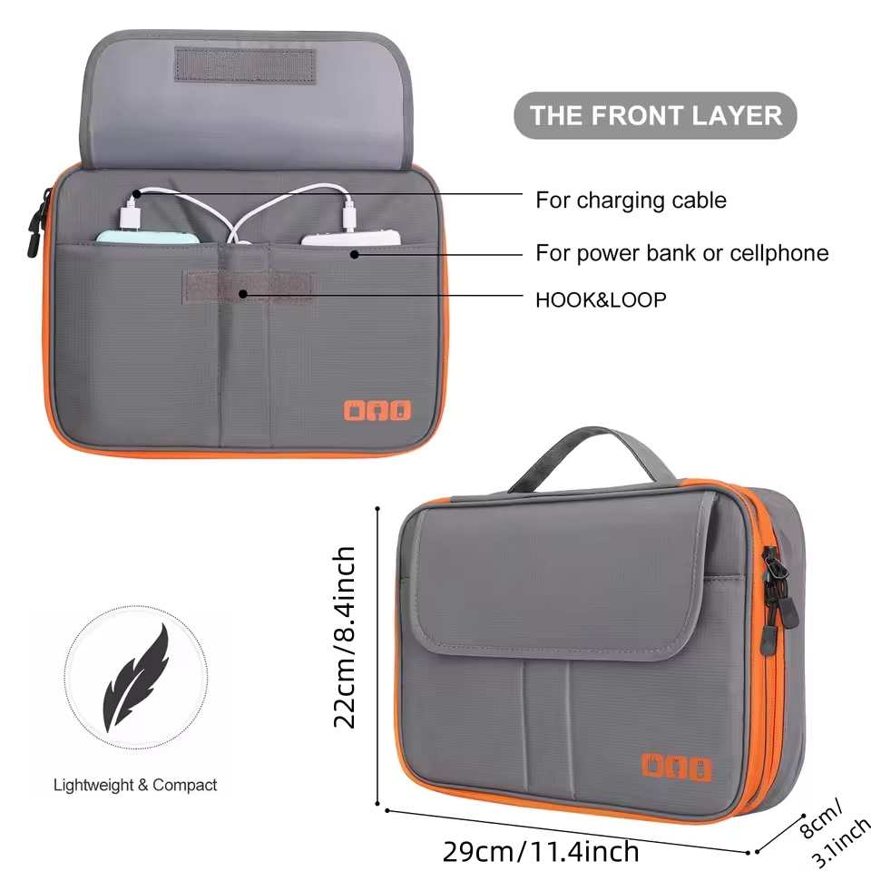 Reise-Doppelschicht-Digital-Au – Tech Accessories Case Bewertung und Preis